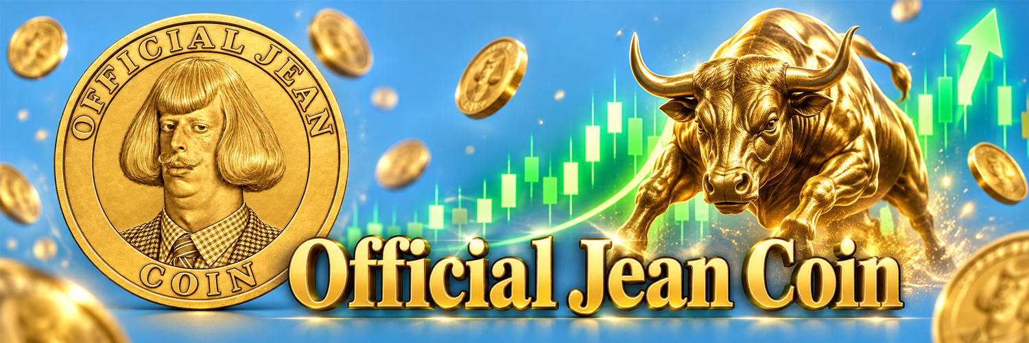 Official Jean Coin banner with gold bull